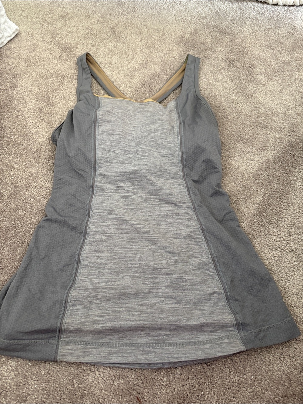 lululemon athletica Gray athletic Tank with
